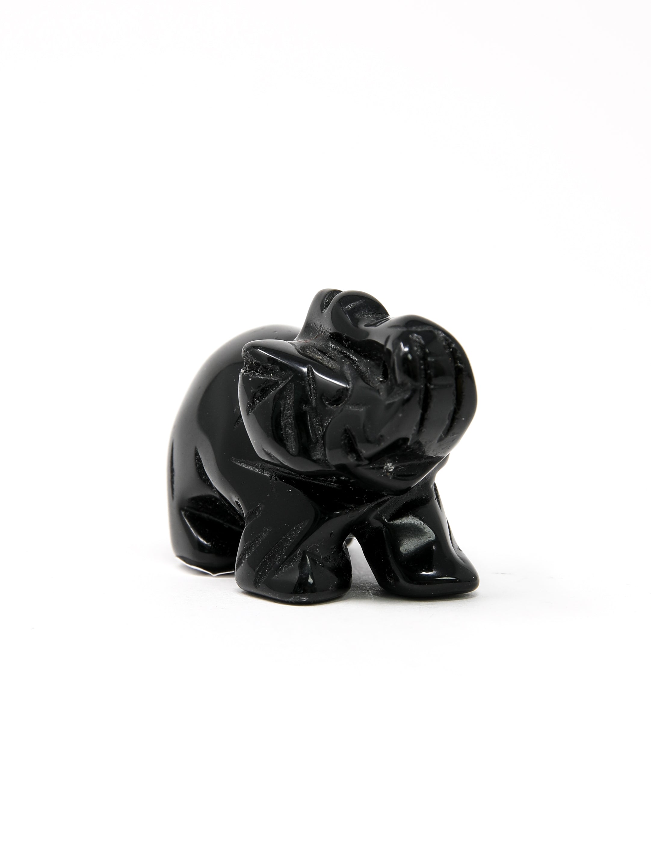 Black Obsidian Elephant