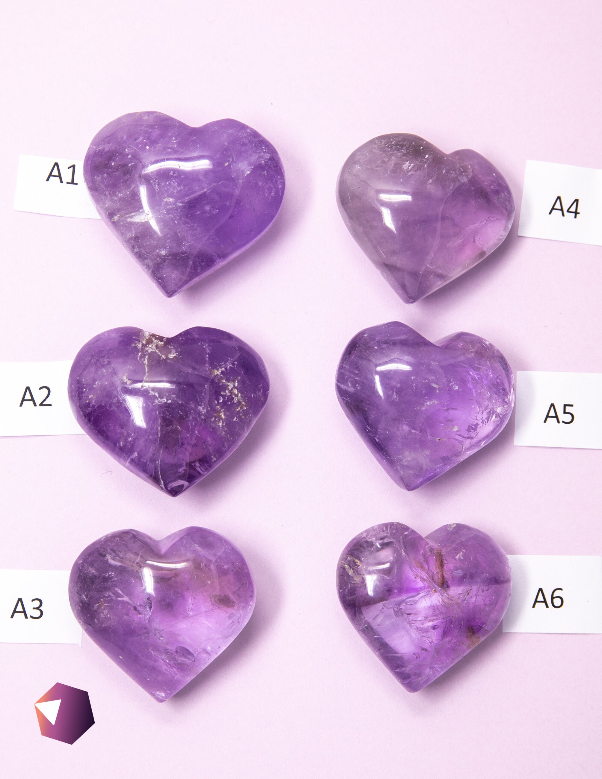 Amethyst Heart Crystal