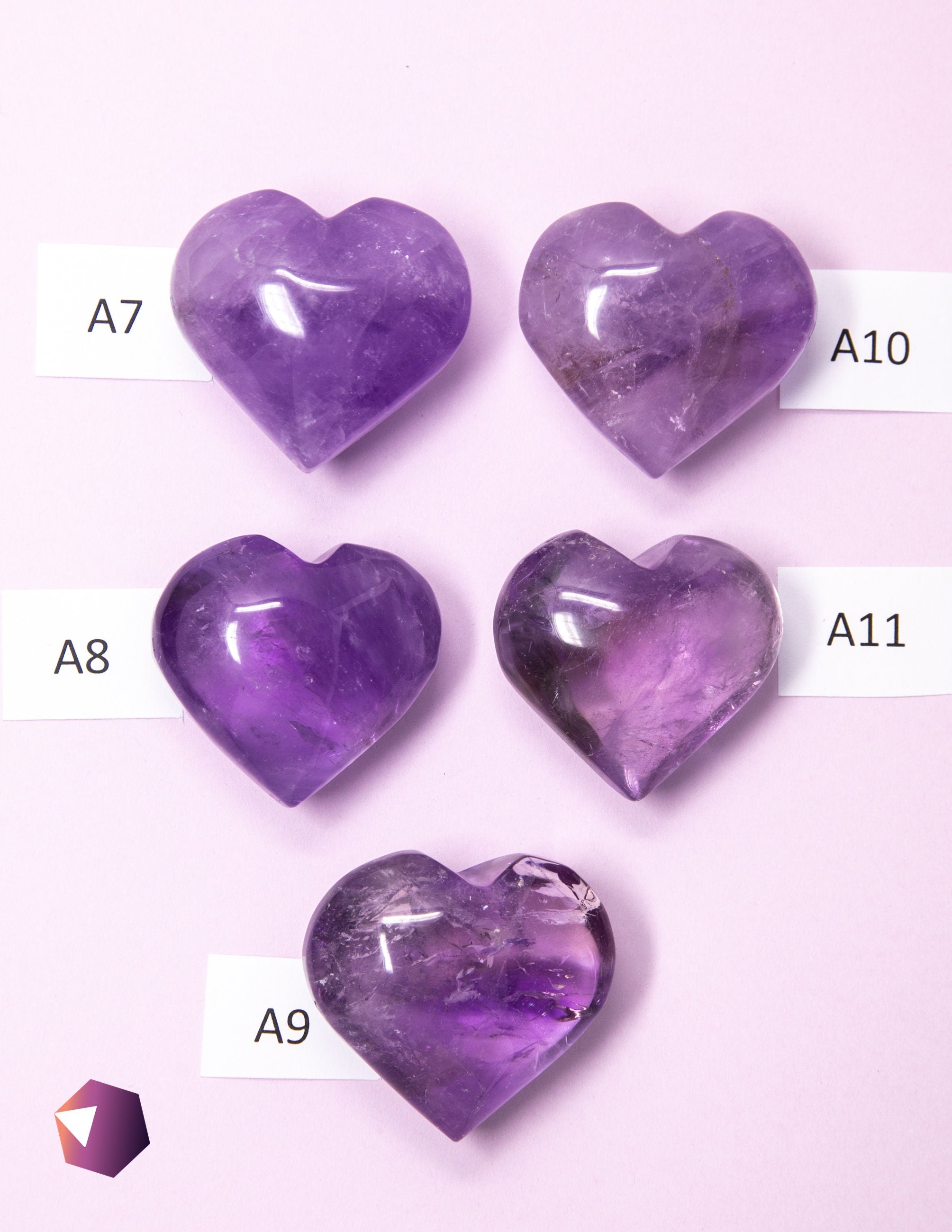 Amethyst Heart Crystal Amethyst Heart Crystal