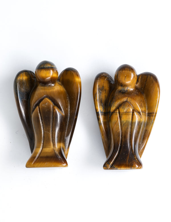 Tiger's Eye Angel Figurine