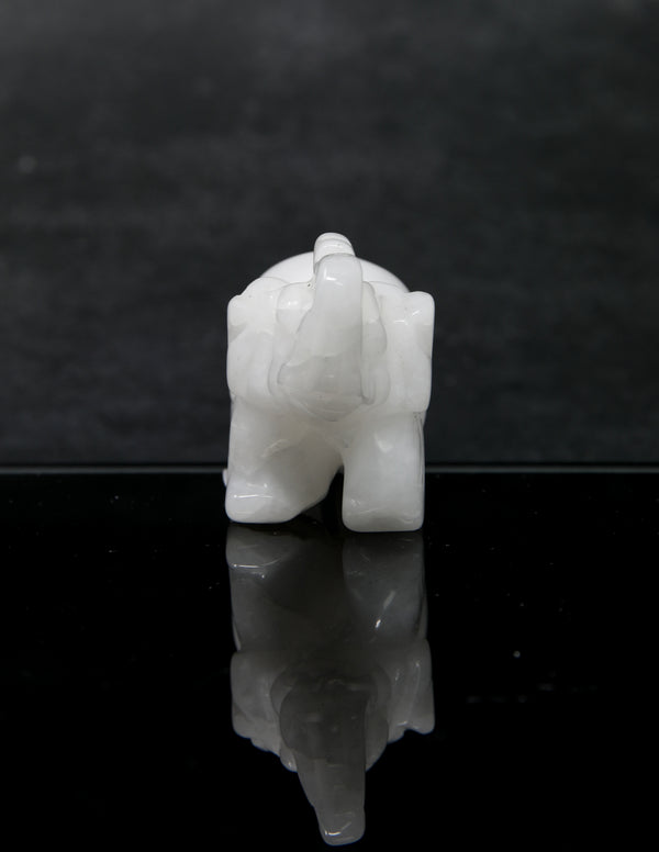 White Agate Elephant