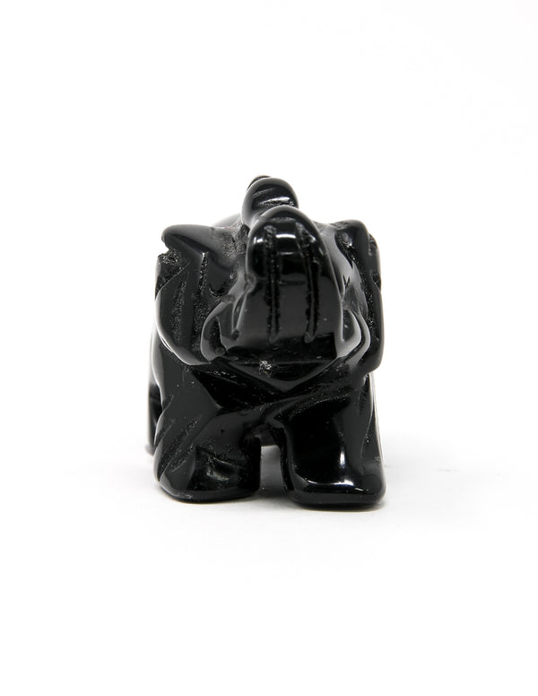 Black Obsidian Elephant