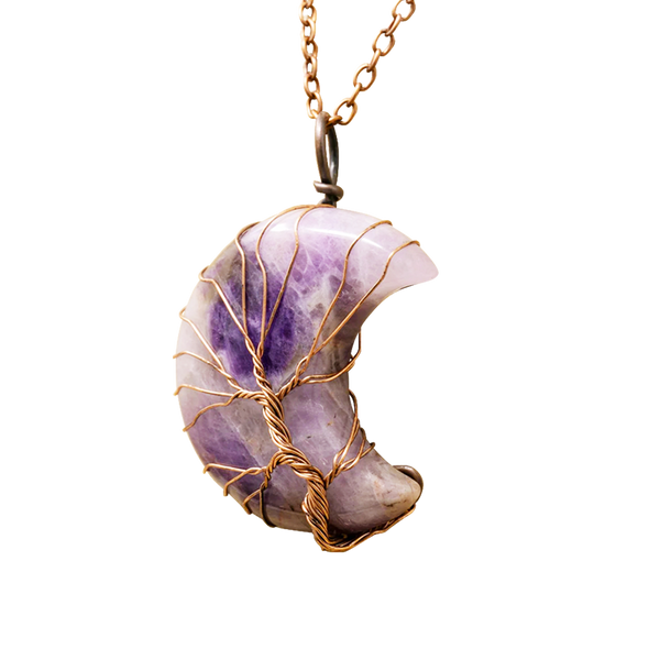 Amethyst Moon Necklace