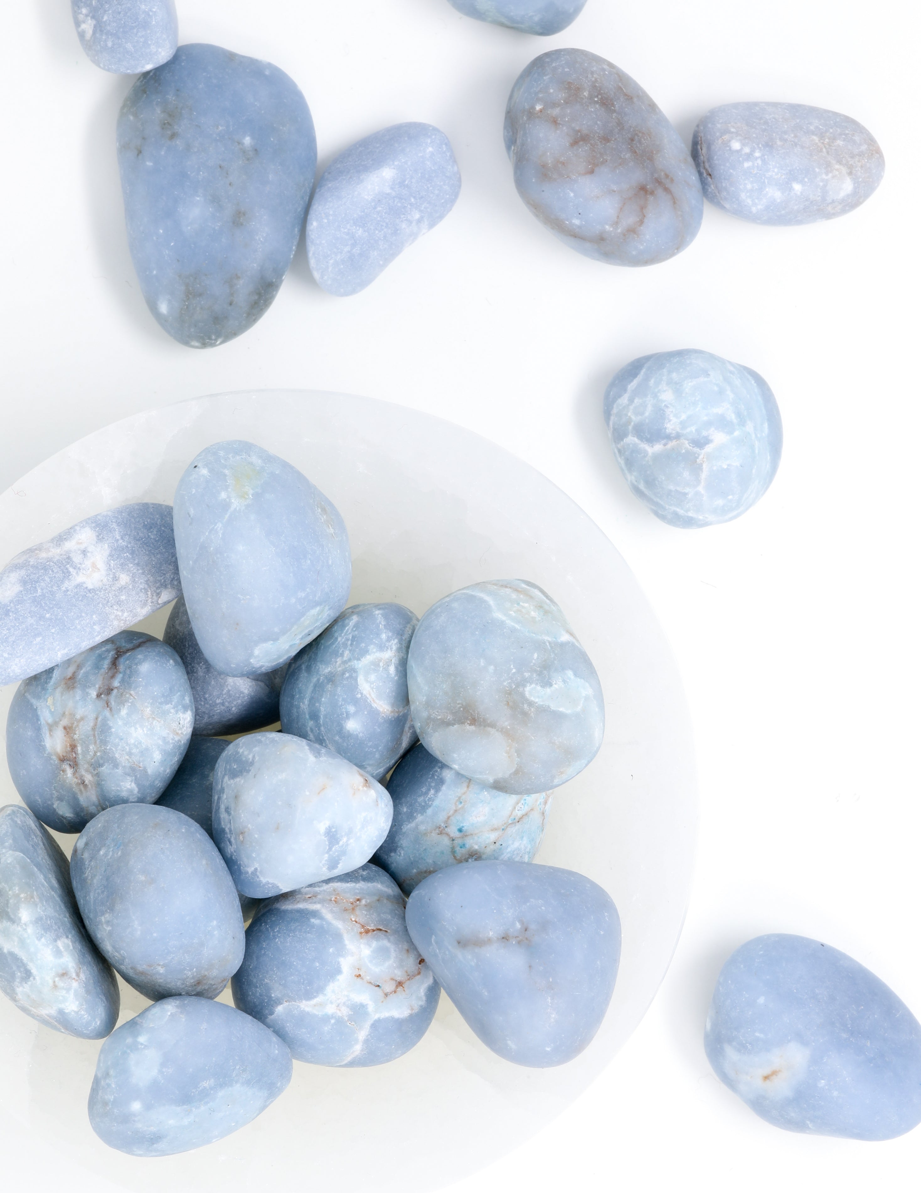 Blue Angelite Pocket Stone