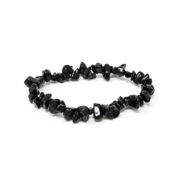 Black Obsidian Chip Bracelet