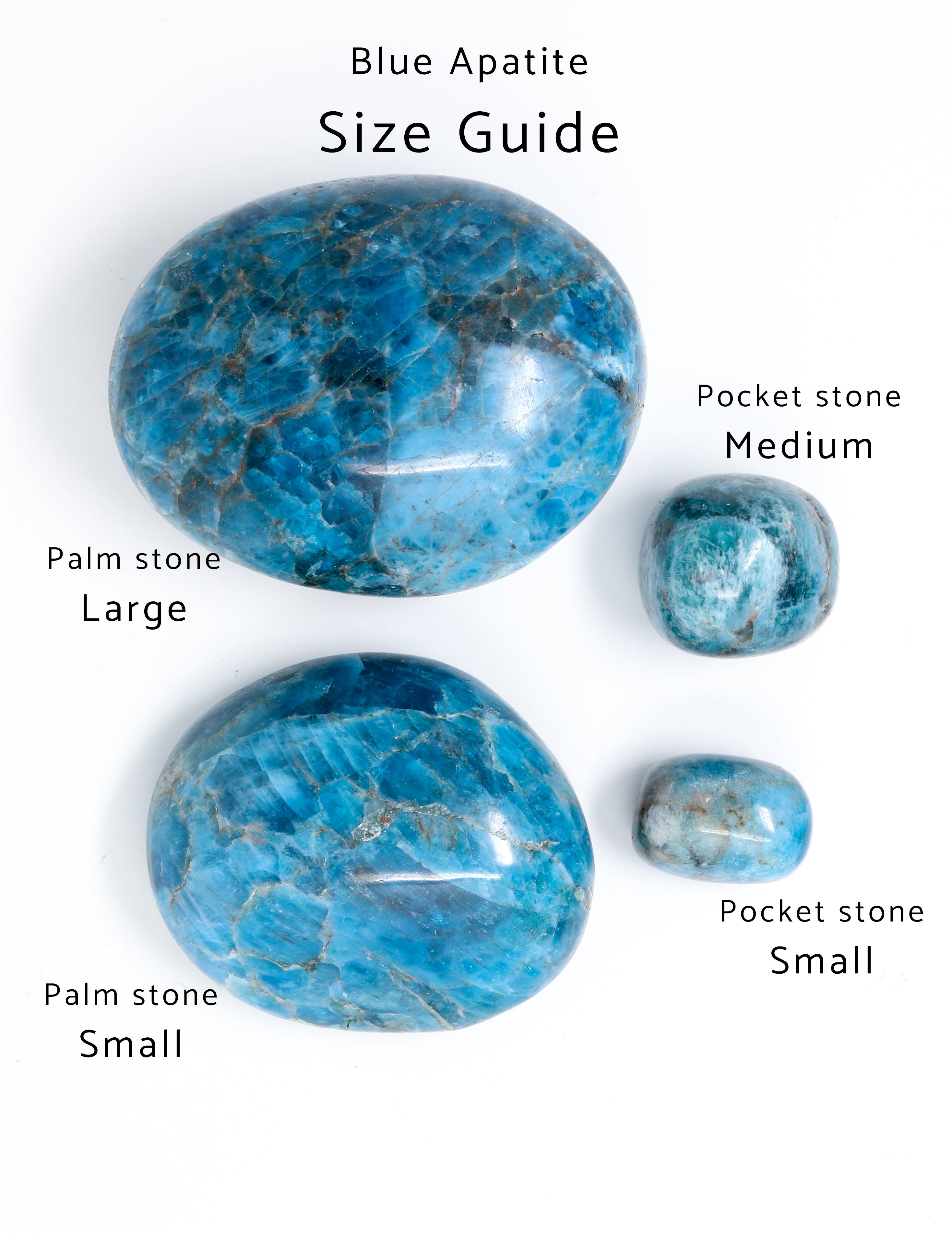 Blue Apatite Palm Stone