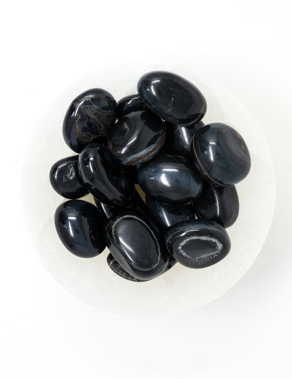 Blue Tiger's Eye Pocket Stone