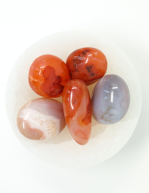 Carnelian Palm Stone