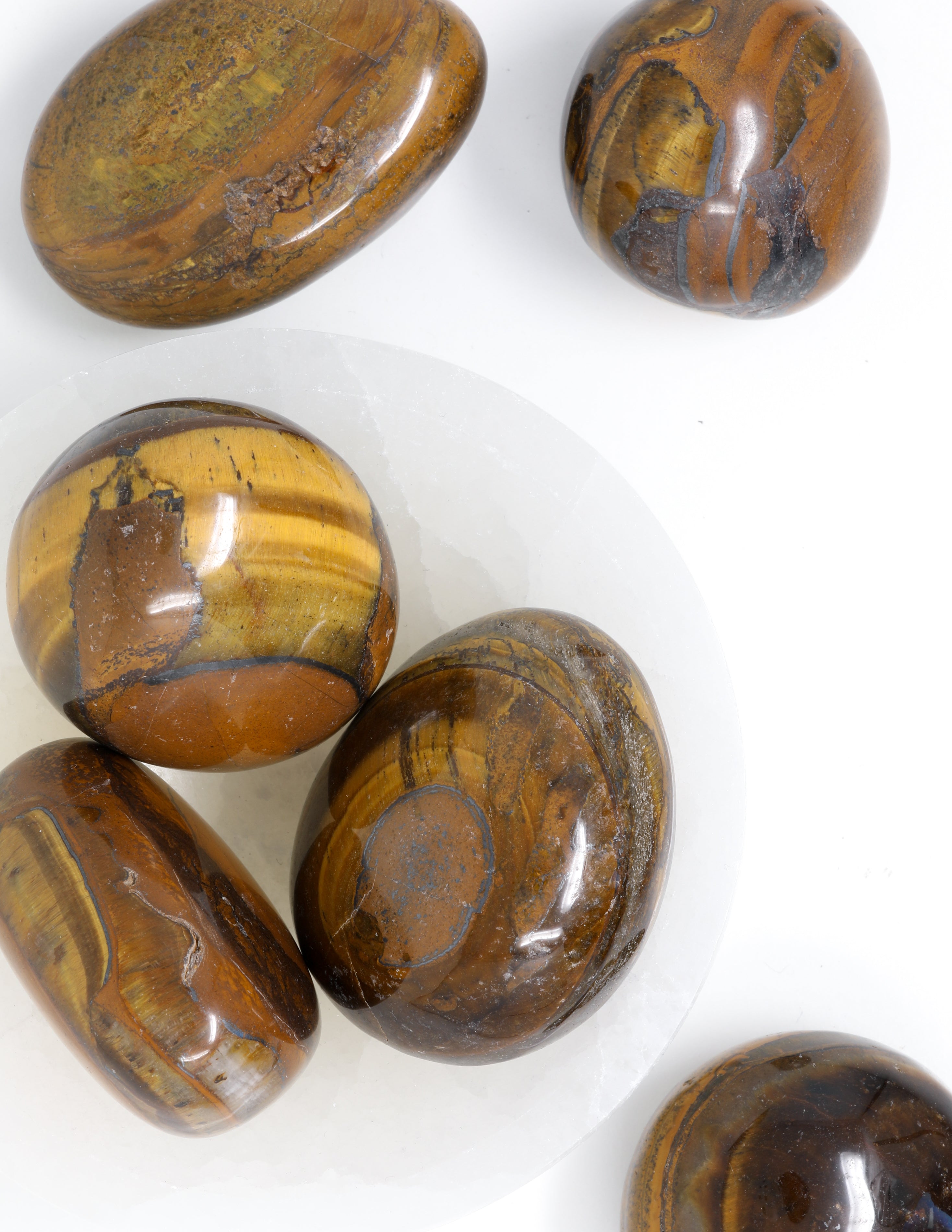 Golden Tiger's Eye Palm Stone