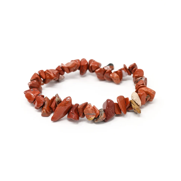 Red Jasper Chip Bracelet