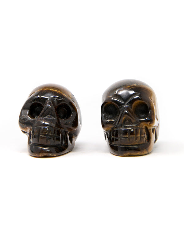 Golden Tiger's Eye Skull Small