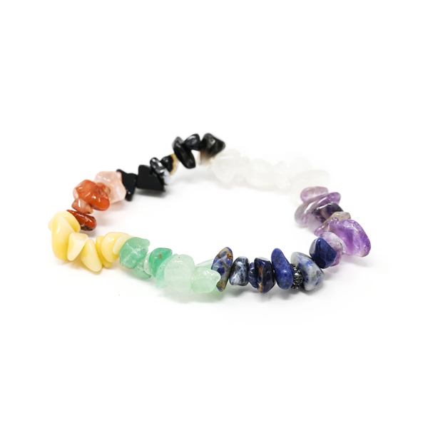 Seven Chakra Chip Bracelet