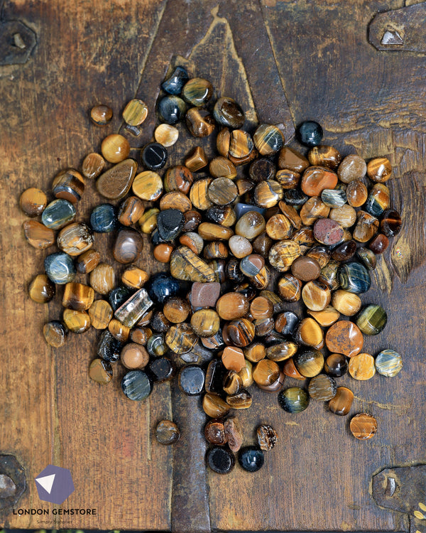 100g Tigers Eye Crystal Chips for Home Decor