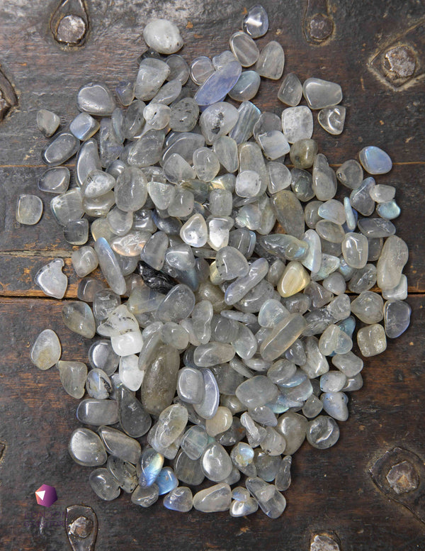 100g Black Moonstone Crystal Gravel