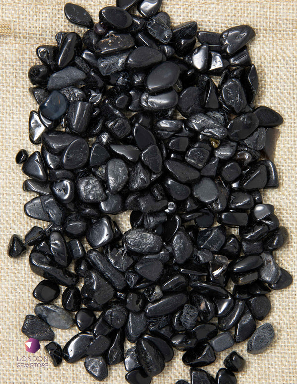 Black Tourmaline Crystal Gravel for Anxiety