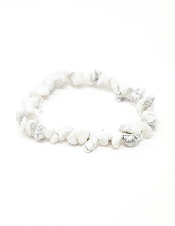 Howlite Chip Bracelet