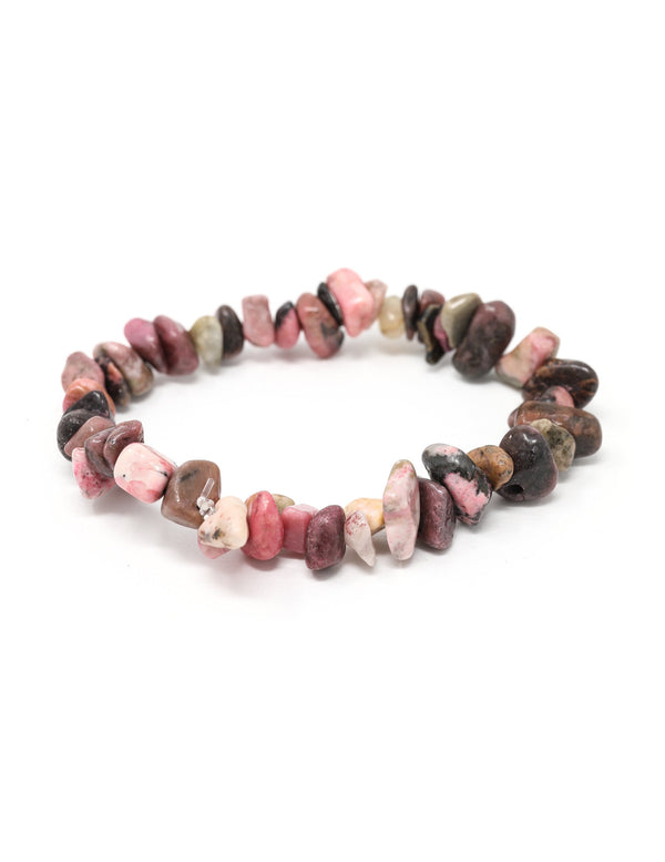 Rhodonite Chip Bracelet
